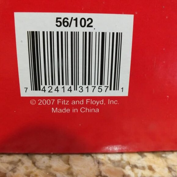 2007 Fitz And Floyd Santa, Santa! Square Nut Dish - Picture 4 of 7